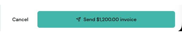 Send $1,200.00 invoice button