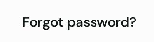 Close-up of the Forgot password? link on the Truss login page